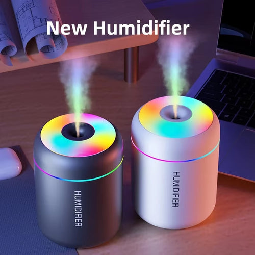 180ML Mini USB Electric Aroma Diffuser and Humidifier with Essential Oil Purification and Ambient Lighting for Home, Car, and Bedroom