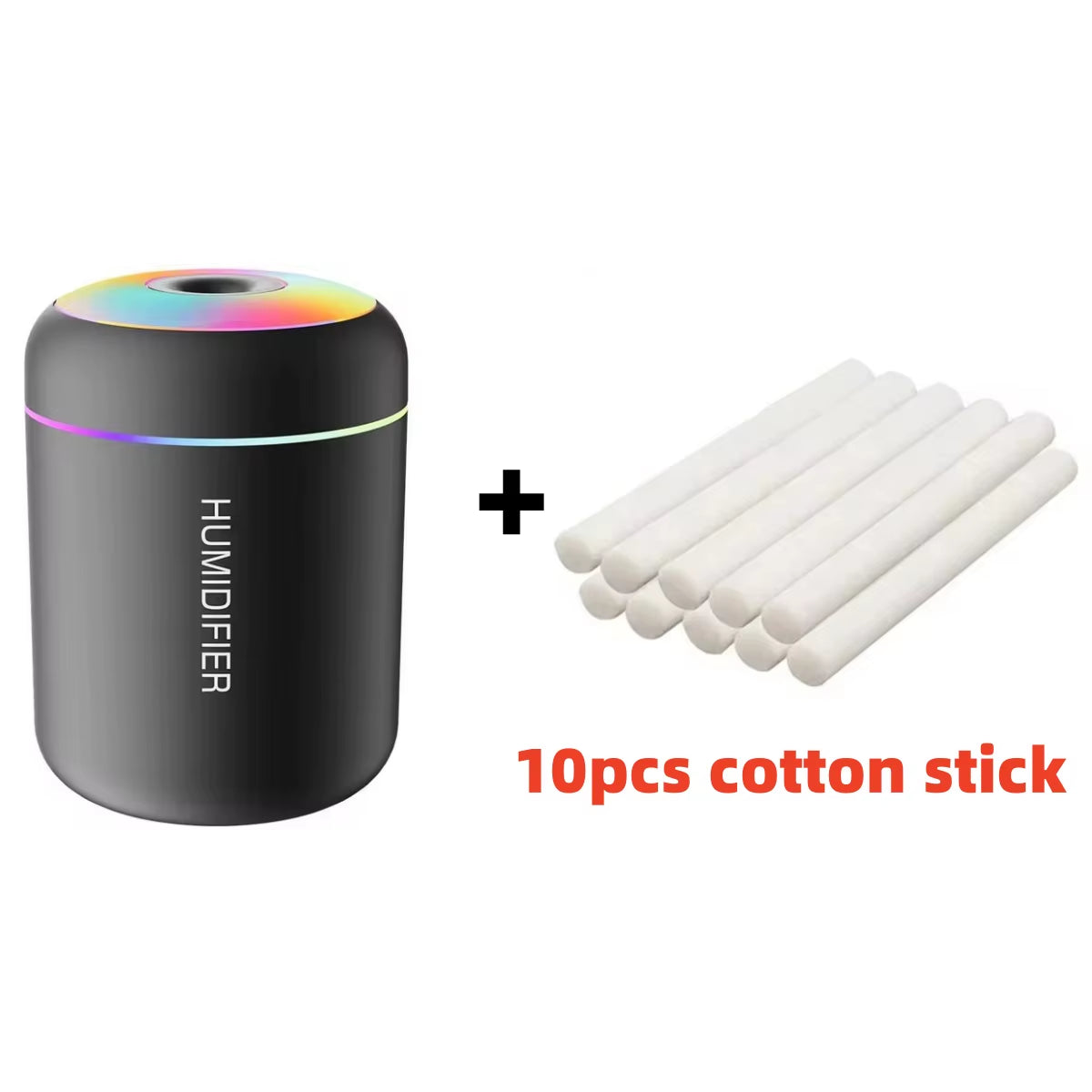 180ML Mini USB Electric Aroma Diffuser and Humidifier with Essential Oil Purification and Ambient Lighting for Home, Car, and Bedroom