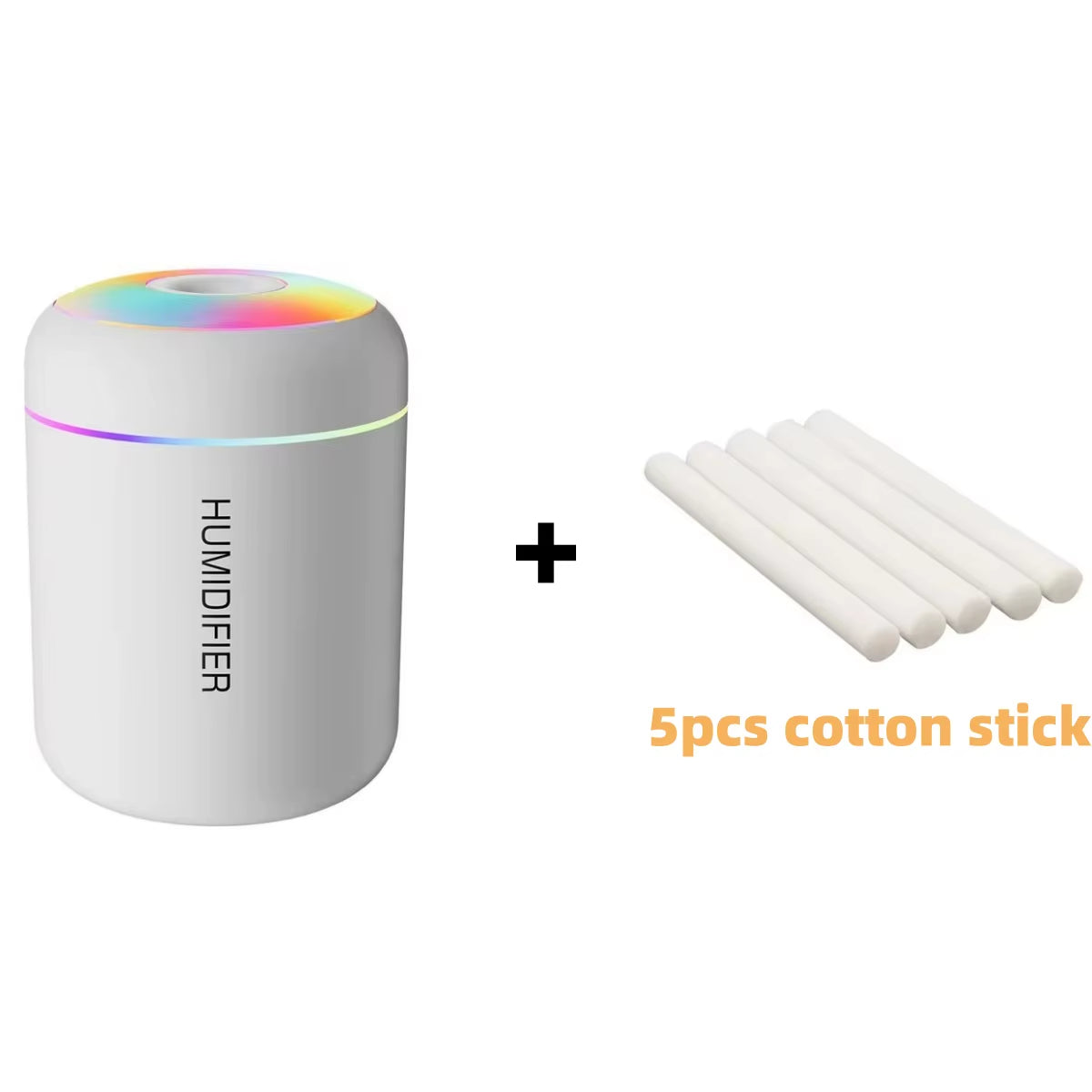 180ML Mini USB Electric Aroma Diffuser and Humidifier with Essential Oil Purification and Ambient Lighting for Home, Car, and Bedroom