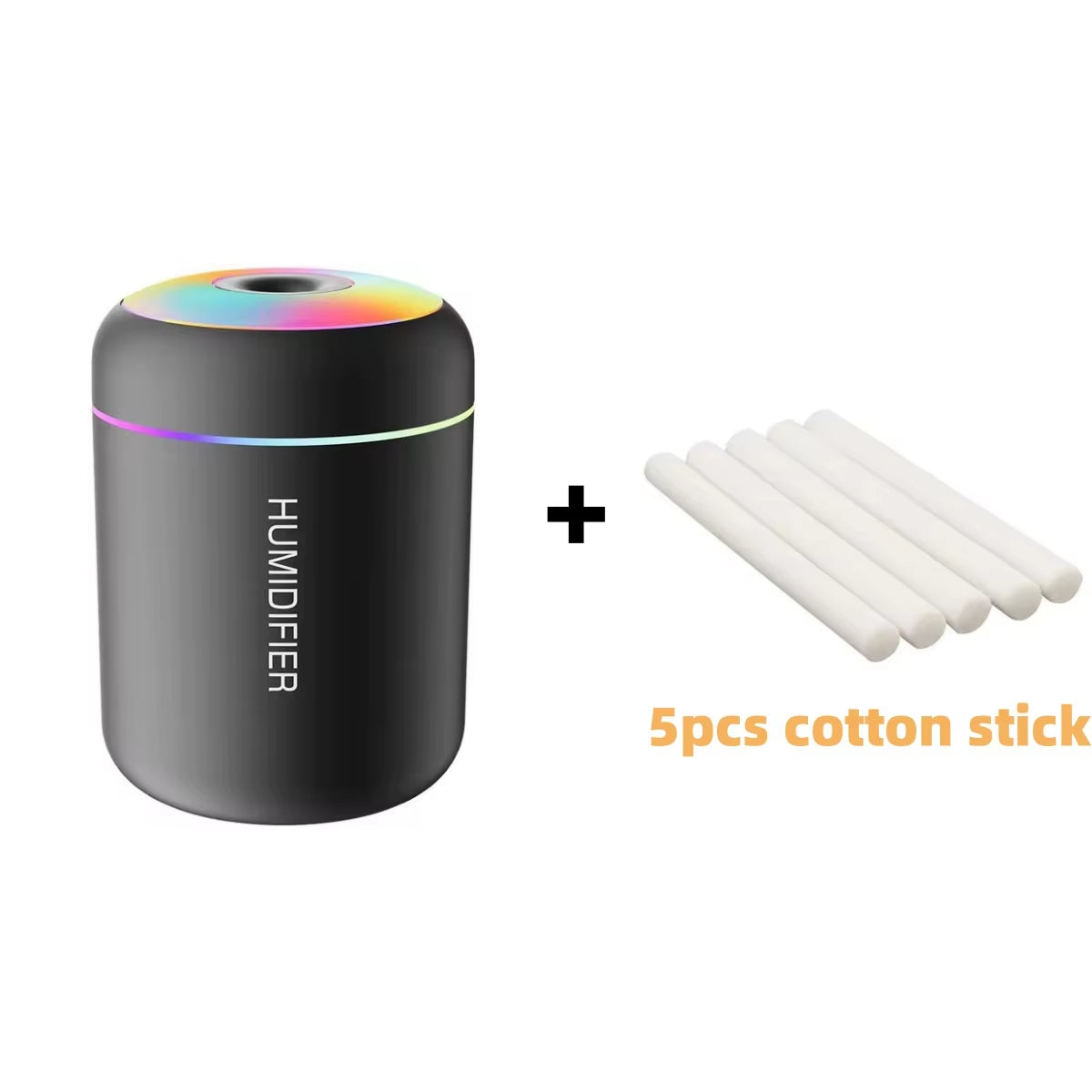 180ML Mini USB Electric Aroma Diffuser and Humidifier with Essential Oil Purification and Ambient Lighting for Home, Car, and Bedroom